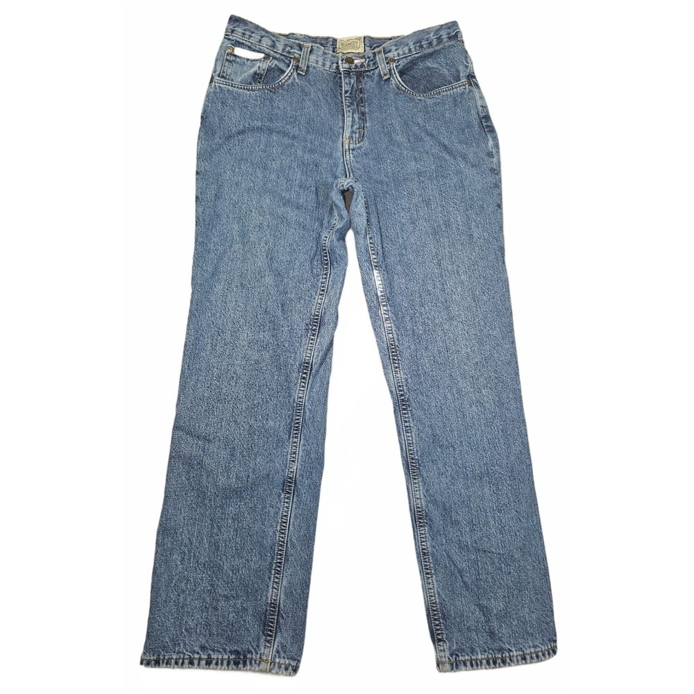 CE Schmidt Workwear Jeans Womens 10x30 Medium Wash Straight Leg Cotton Denim